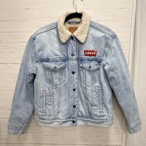 Levi's x Disney Mickey Mouse Sherpa Denim Jacket - Size Small